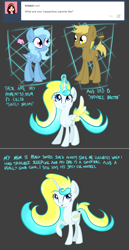 Size: 1024x1984 | Tagged: safe, artist:ask-wish-maker, artist:princessfaeron, imported from derpibooru, oc, oc only, oc:noodle broth, oc:sweet dreams, oc:wish maker, alicorn, earth pony, pegasus, pony, ask wish maker, magic