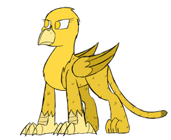 Size: 2200x1800 | Tagged: safe, artist:somber, imported from derpibooru, oc, oc only, oc:golden flash, griffon, female, solo