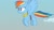 Size: 1280x720 | Tagged: safe, artist:agrol, imported from derpibooru, rainbow dash, pegasus, pony, amulet, amulet of wings, artificial wings, augmented, bandage, bandaged wing, choose your wings, determined smile, flying, jewelry, magic, magic wings, smiling, solo, wings