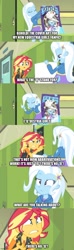 Size: 500x1687 | Tagged: safe, imported from derpibooru, screencap, sunset shimmer, trixie, equestria girls, equestria girls series, forgotten friendship, spoiler:eqg specials, angry, caption, geode of empathy, image macro, imgflip, magical geodes, text