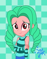 Size: 850x1050 | Tagged: safe, artist:rjp.rammy, imported from derpibooru, oc, oc only, oc:shimmering candles, equestria girls, clothes, female, shirt, sleeveless, solo