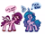 Size: 4000x3000 | Tagged: safe, artist:witchtaunter, imported from derpibooru, izzy moonbow, pipp petals, pegasus, pony, unicorn, spoiler:g5, crime, dialogue, duo, faic, female, g5, gun, high res, izzy, open mouth, physique difference, pipp, red eyes, red-eyed pipp, simple background, skinny pipp, slim, thin, this will end in jail time, vulgar, weapon, white background, wrong eye color