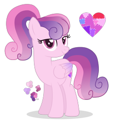 Size: 5000x4997 | Tagged: safe, artist:magicuniclaws, imported from derpibooru, oc, oc only, pegasus, pony, absurd resolution, female, magical lesbian spawn, mare, offspring, parent:princess cadance, parent:suri polomare, simple background, solo, transparent background