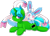 Size: 1399x1000 | Tagged: safe, artist:loyaldis, imported from derpibooru, oc, oc:green byte, pony, sylveon, unicorn, commission, duo, eye clipping through hair, male, pokémon, shiny pokémon, simple background, stallion, transparent background, ych result