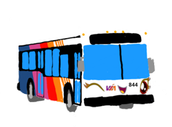 Size: 1024x754 | Tagged: safe, artist:electrahybrida, imported from derpibooru, oc, oc only, oc:navarra the via bus, anthro, bus, city bus, living object, san antonio, simple background, transit bus, transparent background, vehicle, via metropolitan transit