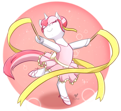 Size: 1024x940 | Tagged: safe, artist:foxhatart, imported from derpibooru, oc, oc only, oc:rose, pony, unicorn, clothes, female, mare, solo, tutu