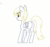 Size: 660x620 | Tagged: safe, artist:bikkisu, imported from derpibooru, derpy hooves, pegasus, pony, animated, butt, frame by frame, gif, glowing eyes, head turn, plot, simple background, slightly creepy, smiling, solo, turned head, white background, zoom