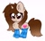 Size: 2048x1900 | Tagged: safe, artist:kittyrosie, imported from derpibooru, oc, oc only, pony, unicorn, :3, chest fluff, chibi, clothes, cute, eyelashes, female, gradient mane, gradient tail, heart eyes, mare, ocbetes, simple background, socks, solo, striped socks, white background, wingding eyes