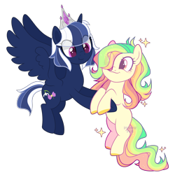 Size: 3300x3300 | Tagged: safe, artist:katelynleeann42, artist:rerorir, imported from derpibooru, oc, oc only, oc:snow bell, alicorn, earth pony, pony, female, mare