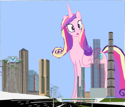 Size: 2647x2265 | Tagged: safe, artist:oceanrailroader, imported from derpibooru, princess cadance, pony, 1000 hours in ms paint, giant cadance, giant pony, macro