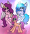 Size: 1930x2172 | Tagged: safe, artist:neonshy02, imported from derpibooru, izzy moonbow, pipp petals, sunny starscout, earth pony, pegasus, pony, unicorn, spoiler:g5, female, g5, izzy, looking at you, pipp, sunny