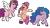 Size: 1280x720 | Tagged: safe, artist:mothermossy, imported from derpibooru, izzy moonbow, pipp petals, sunny starscout, earth pony, pegasus, pony, unicorn, spoiler:g5, deviantart watermark, female, g5, izzy, mare, obtrusive watermark, pipp, simple background, transparent background, unshorn fetlocks, watermark