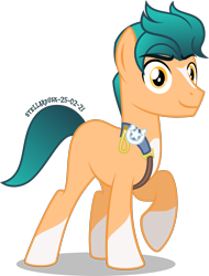 Size: 1300x1709 | Tagged: safe, artist:stellardusk, imported from derpibooru, hitch trailblazer, earth pony, pony, spoiler:g5, blaze (coat marking), coat markings, facial markings, g4, g5, g5 to g4, male, simple background, socks (coat marking), socks (coat markings), solo, stallion, transparent background, unnamed character, unnamed pony