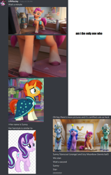 Size: 764x1202 | Tagged: safe, edit, edited screencap, imported from derpibooru, screencap, izzy moonbow, starlight glimmer, sunburst, sunny starscout, earth pony, pegasus, pony, unicorn, spoiler:g5, spoiler:g5 movie, spoiler:my little pony: a new adventure, spoiler:my little pony: a new generation, 3d, ball, conspiracy, descendant, g5, g5 movie, horn, hornball, izzy's tennis ball, my little pony: a new adventure, my little pony: a new generation, tennis ball, thunder flap, zoom zephyrwing