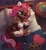 Size: 3785x4096 | Tagged: safe, artist:taneysha, imported from derpibooru, oc, oc only, cat, earth pony, pony, alarm clock, bed, chest fluff, clock, coat markings, cute, female, lying down, mare, on bed, on side, one eye closed, paw pads, paws, pillow, smiling, socks (coat markings), underhoof, underpaw