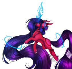 Size: 4630x4437 | Tagged: safe, artist:minelvi, imported from derpibooru, oc, oc only, pony, unicorn, glowing horn, horn, signature, simple background, solo, transparent background, unicorn oc