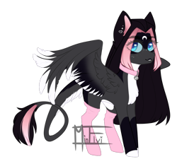 Size: 1138x1024 | Tagged: safe, artist:minelvi, imported from derpibooru, oc, oc only, pegasus, pony, base used, coat markings, collar, eye clipping through hair, eyelashes, female, leonine tail, mare, pegasus oc, signature, simple background, socks (coat marking), socks (coat markings), solo, transparent background, wings