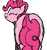 Size: 563x598 | Tagged: safe, artist:ahorseofcourse, pinkie pie, earth pony, pony, both cutie marks, butt, eyes closed, female, mare, plot, simple background, sketch, smiling, solo, white background