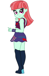 Size: 1579x2452 | Tagged: safe, artist:gmaplay, imported from derpibooru, melon mint, equestria girls, formula 1, mercedes-benz, racing, racing suit, simple background, solo, transparent background