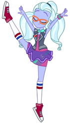 Size: 1048x1858 | Tagged: safe, artist:gmaplay, imported from derpibooru, sugarcoat, dance magic, equestria girls, spoiler:eqg specials, one leg raised, simple background, solo, transparent background
