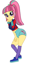Size: 1245x2556 | Tagged: safe, artist:gmaplay, imported from derpibooru, sour sweet, equestria girls, formula 1, mercedes-benz, racing, racing suit, simple background, solo, transparent background