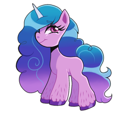 Size: 852x773 | Tagged: safe, artist:vampykira, imported from derpibooru, izzy moonbow, pony, unicorn, female, g5, mare, simple background, smiling, solo, transparent background