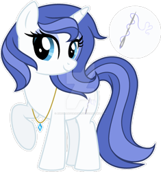 Size: 1280x1360 | Tagged: safe, artist:auroranovasentry, imported from derpibooru, oc, oc only, oc:sky gem, pony, unicorn, deviantart watermark, female, mare, obtrusive watermark, offspring, parent:fancypants, parent:rarity, parents:raripants, simple background, solo, transparent background, watermark
