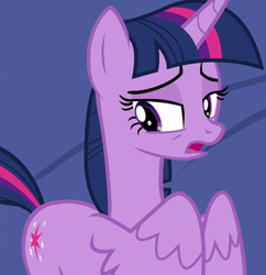 Size: 1254x1293 | Tagged: safe, imported from derpibooru, screencap, twilight sparkle, alicorn, pony, horse play, covering, cropped, female, mare, open mouth, solo, twilight sparkle (alicorn)