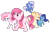 Size: 1609x1041 | Tagged: safe, artist:muhammad yunus, artist:tanahgrogot, imported from derpibooru, oc, oc only, oc:annisa trihapsari, oc:bluelight, oc:starnight, oc:strawberries, alicorn, earth pony, pegasus, pony, unicorn, power ponies (episode), base used, earth pony oc, female, mare, not pinkie pie, not rarity, pink body, pink hair, simple background, transparent background, vector