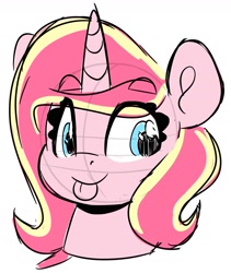 Size: 1440x1708 | Tagged: safe, artist:partylikeanartist, imported from derpibooru, oc, oc only, pony, unicorn, bust, eyebrows, female, sketch, solo