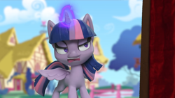 Size: 1920x1080 | Tagged: safe, imported from derpibooru, screencap, twilight sparkle, alicorn, pony, magician pinkie pie (short), my little pony: pony life, my little pony: stop motion short, g4.5, magic, pony life, solo, stop motion, twilight sparkle (alicorn)