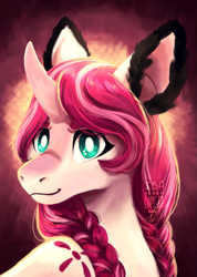 Size: 1399x1968 | Tagged: safe, artist:laps-sp, imported from derpibooru, oc, oc only, pony, unicorn, bust, female, mare, portrait, sol, solo