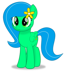 Size: 3000x3337 | Tagged: safe, artist:keronianniroro, imported from derpibooru, oc, oc only, oc:crystal sketch harmony, pegasus, pony, my little pony: the movie, cute, feathered wings, female, flower, folded wings, movie accurate, simple background, solo, transparent background, vector, wings