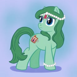 Size: 2000x2000 | Tagged: safe, artist:mediocremare, imported from derpibooru, oc, oc only, earth pony, pony, bracelet, female, jewelry, pearl, solo