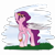 Size: 5000x5000 | Tagged: safe, artist:teelastrie, imported from derpibooru, pipp petals, pegasus, pony, adorapipp, cute, female, g5, jewelry, partially open wings, pipp, raised hoof, simple background, smiling, solo, tiara, unshorn fetlocks, wings