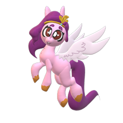 Size: 869x869 | Tagged: safe, artist:nootaz, imported from derpibooru, pipp petals, pegasus, pony, female, flying, g5, mare, pipp, solo