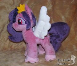 Size: 3503x3004 | Tagged: safe, artist:allunacraft, imported from derpibooru, pipp petals, pegasus, pony, female, g5, irl, photo, pipp, plushie, solo, that was fast