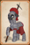 Size: 700x1020 | Tagged: safe, artist:soulfulmirror, imported from derpibooru, oc, oc only, oc:soulful mirror, earth pony, pony, armor, bags under eyes, bec de corbin, floppy ears, gambeson, hammer, helmet, pauldron, ponysona, solo, war hammer, weapon