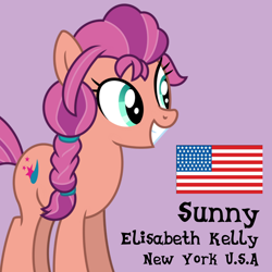 Size: 1100x1100 | Tagged: source needed, safe, artist:edy_january, imported from derpibooru, sunny starscout, earth pony, pony, spoiler:g5, american, g5