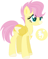 Size: 366x450 | Tagged: safe, artist:farkaska21, imported from derpibooru, fluttershy, pegasus, pony, alternate cutie mark, alternate universe, freckles, jewelry, necklace, simple background, solo, white background