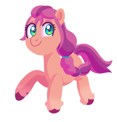 Size: 542x567 | Tagged: safe, artist:shootingstarthepony, imported from derpibooru, sunny starscout, earth pony, pony, braid, female, g5, looking at you, mare, simple background, smiling, solo, transparent background, unshorn fetlocks