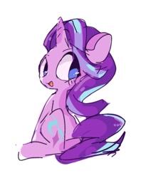 Size: 607x768 | Tagged: safe, artist:pnpn_721, imported from derpibooru, starlight glimmer, pony, unicorn, looking back, solo