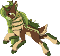 Size: 1379x1283 | Tagged: safe, artist:dreepymom, artist:the-dreepy-mom, imported from derpibooru, oc, oc only, oc:emerald dream, deer, deer pony, original species, female, simple background, solo, transparent background