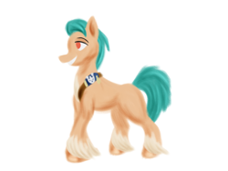 Size: 800x600 | Tagged: safe, artist:rockhoppr3, imported from derpibooru, hitch trailblazer, earth pony, pony, g5, male, solo, stallion, unshorn fetlocks