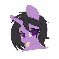 Size: 1000x1000 | Tagged: safe, artist:xcinnamon-twistx, imported from derpibooru, oc, oc:charm sign, unicorn, :p, commission, looking at you, male, tongue out