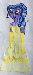 Size: 1280x2878 | Tagged: safe, artist:shanedooleynumber5, imported from derpibooru, twilight sparkle, equestria girls, beauty and the beast, belle, clothes, cosplay, costume, dress
