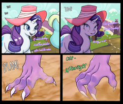 Size: 3840x3249 | Tagged: safe, artist:dorpapu, artist:jafsheep, imported from derpibooru, rarity, spike, dragon, unicorn, comic:reunion, comic, female, male, older, older spike, shipping, sparity, straight