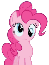 Size: 231x305 | Tagged: safe, edit, edited screencap, imported from derpibooru, screencap, pinkie pie, earth pony, pony, read it and weep, season 2, derp, not a vector, simple background, transparent background