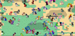 Size: 1023x502 | Tagged: safe, imported from derpibooru, princess cadance, princess luna, rarity, oc, oc only, oc:amgi, oc:applewolf, alicorn, earth pony, pegasus, pony, unicorn, pony town, earth pony oc, female, hat, horn, male, mare, outdoors, pegasus oc, pixel art, stallion, sunglasses, unicorn oc, wings