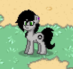 Size: 323x305 | Tagged: safe, imported from derpibooru, oc, oc only, oc:amgi, earth pony, pony, pony town, earth pony oc, female, mare, pixel art, solo